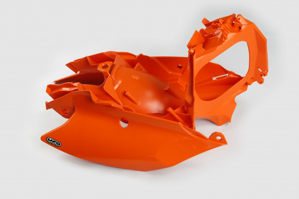 Cassa filtro con fiancatine arancio per Ktm SX 250 - XC 125 - XC-F 450 - XCF-W 250 - XCF-W 350 - XC-F 350 - XC-W TPI 300 - X...